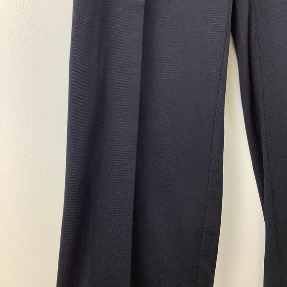 NWT Massimo Dutti Button Detail Trousers in Navy Blue - Picture 4 of 7